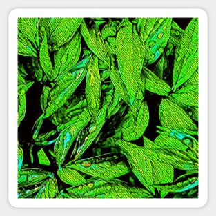 Green leafs Sticker